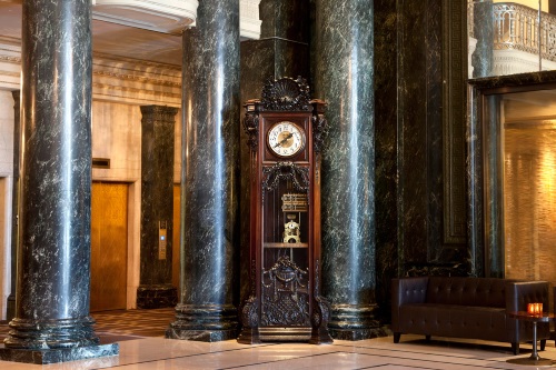Westin St. Francis lobby en magneta klok